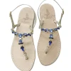 Syrenia Capri Sandals Jewel Sandals^Aquamarine Blue Neptune Sandals