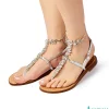 Syrenia Capri Sandals Wedding Sandals | Jewel Sandals^Atlanta Anklet Silver Sandals
