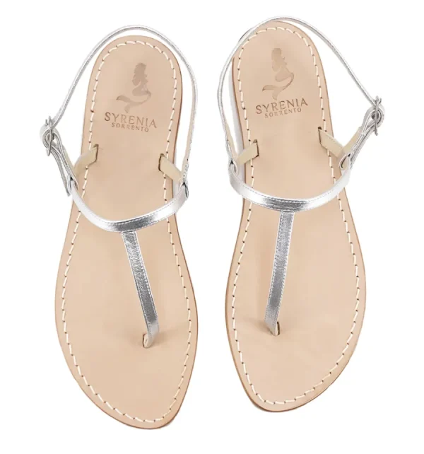 Syrenia Capri Sandals Wedding Sandals | Classic Sandals – Basic Line^Capri Sandals – Silver Leather