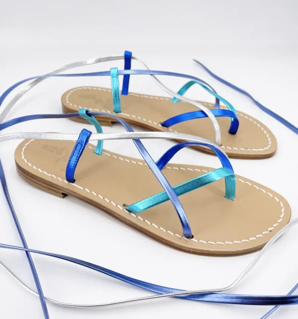 Syrenia Capri Sandals Gladiator Sandals^Imperia Gladiator Sandals Blue Shades