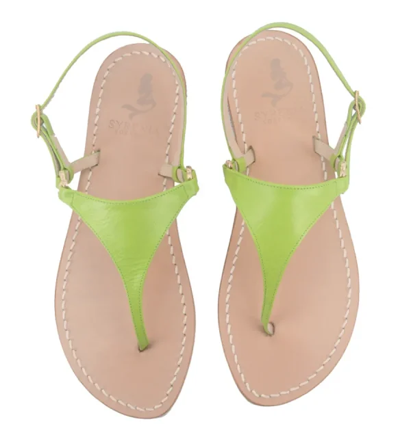 Syrenia Capri Sandals Classic Sandals – Basic Line^Positano Sandals Green Apple Leather