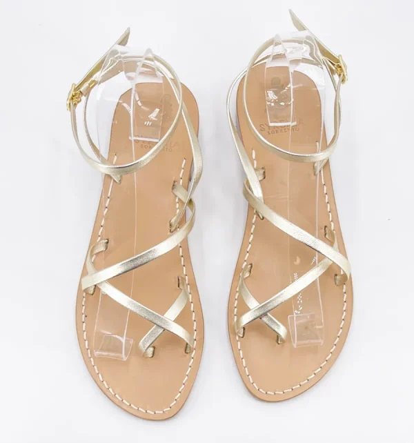 Syrenia Capri Sandals Classic Sandals – Basic Line^Salento Sandals – Gold Leather