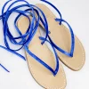 Syrenia Capri Sandals Gladiator Sandals | Velvet Collection^Sandals Aeneas Gladiator Velvet Cobalt Blue
