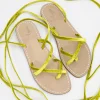 Syrenia Capri Sandals Gladiator Sandals | Velvet Collection^Sandals Salento Gladiators Velvet Lime