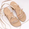 Syrenia Capri Sandals Wedding Sandals | Jewel Sandals^Sparta Crystal Sandals – Gladiator Rose Gold