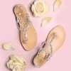 Syrenia Capri Sandals Wedding Sandals | Jewel Sandals^Venus Silver Anklet Sandals